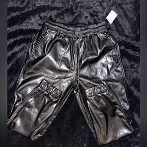 Women’s leather joggers